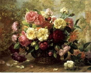 unknow artist Floral, beautiful classical still life of flowers.085 oil painting picture